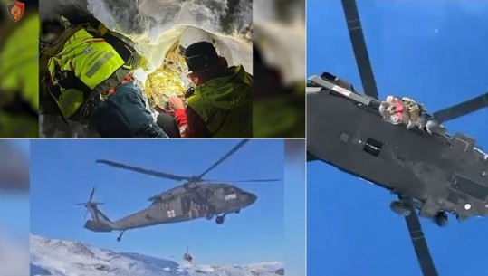 VIDEO/ Të bllokuar gjatë eksplorimit në malin e Korabit, dalin pamjet e shpëtimit të dy turistëve nga Zvicra
