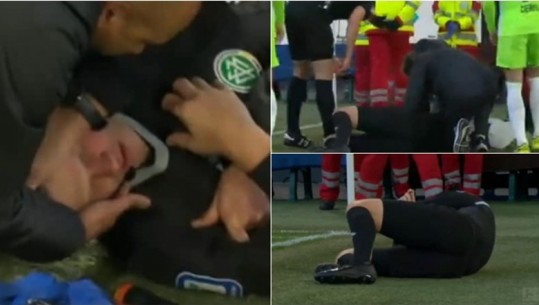 VIDEO/ Futbollisti dëmton arbitrin, ndërpritet ndeshja e Bundesligës