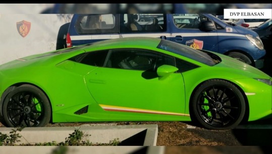 Lamborghini që u sekuestrua në Cërrik, pritet të kalojë në dorë të policisë rrugore të Tiranës