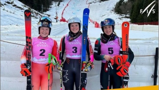 Lara Colturi ngjitet në podiumin e Botërorit, në Francë e prezantojnë si talentin e skive (VIDEO)