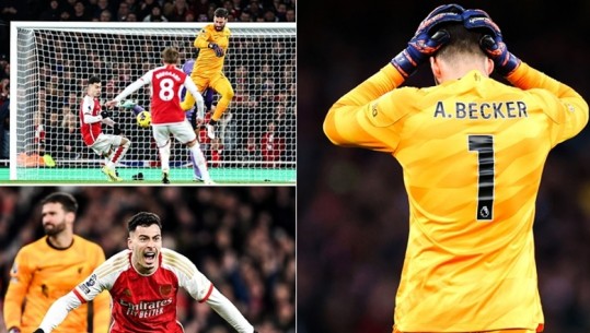 VIDEO/ Alisson gabon rëndë në portë, Arsenali triumfon 3-1 ndaj Liverpoolit! Rihapet gara për titullin e Premier League