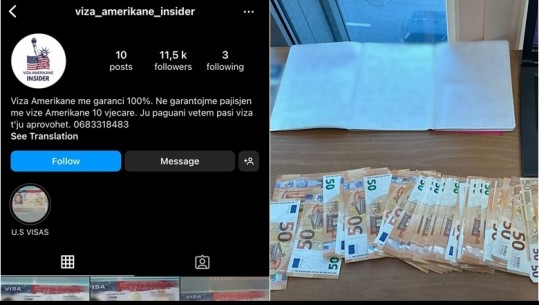 10 mijë euro për një vizë turistike amerikane, një person e reklamonte në ‘instagram’! Mësonte aplikantët çfarë të thonin në ambasadë