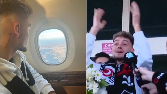 VIDEO/ Tifozët e presin si një yll në Stamboll, Ernest Muçi bën ultrasin: Jam i lumtur që ndodhem këtu, ndodhi shpejt