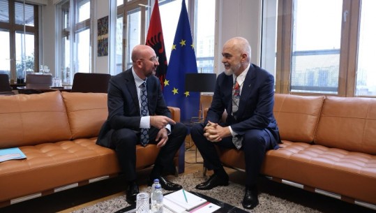 Takimi me Ramën, Charles Michel zbardh diskutimet: Mirënjohëse për mbështetjen e Shqipërisë për Ukrainën, e ardhmja e Ballkanit është në BE