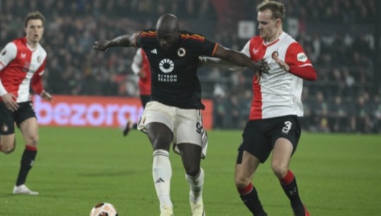 VIDEO/ Lukaku bën heroin dhe mban italianët në lojë, Roma barazon 1-1 me Feyenoordin në Holandë