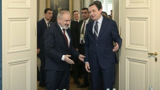 Kurti takon në Mynih Kryeministrin e Armenisë, të shtetit që s’e njeh ende Kosovën