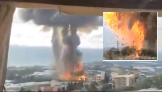 VIDEO/ Bombardime në Bejrut, momenti i shpërthimit! Pretendohet se është sulm nga Izraeli
