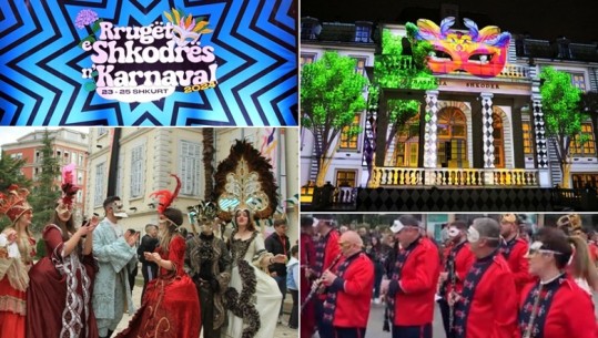 Tre ditë festë në Shkodër, magjia e karnavaleve mbledh qindra qytetarë! Paradë me maska veneciane dhe kostume shumëngjyrëshe në rrugët e qytetit