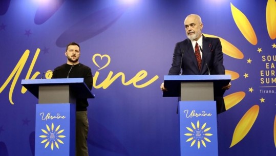 LIVE -Samiti i Ukrainës në Tiranë, konferenca e përbashkët! Rama e Zelensky:  Rusia kërcënim serioz për Ballkanin! Ukraina meriton të mbështetet ushtarakisht