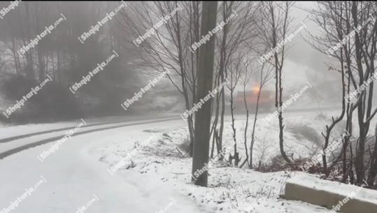 VIDEO/ Rikthehen reshjet e borës në Korçë, zbardhet fshati turistik i Dardhës