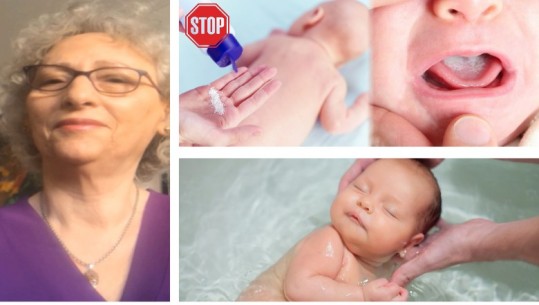 ‘Mos përdorni pudër te bebet’ ja alarmi që ngre mamia/ Këshilla mbi larjen e bebit, myku në gojë dhe ushqimi