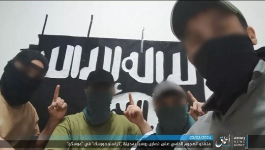 FOTO/ Terrorizmi në Moskë, Shteti Islamik publikon imazhin e katër agresorëve: Sulmi është pjesë e atyre që luftojnë Islamin
