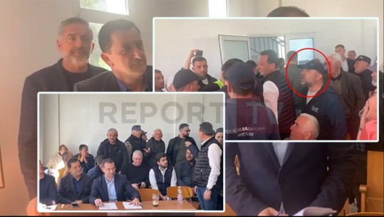 Himara me 2 ‘kryetarë’ në burg! Mbledhja e Këshillit Bashkiak pezullohet pas tensioneve! Mbështetësit e Belerit në greqisht kundër Vangjel Tavos! Njëri e pështyn në fytyrë!  (VIDEO) 