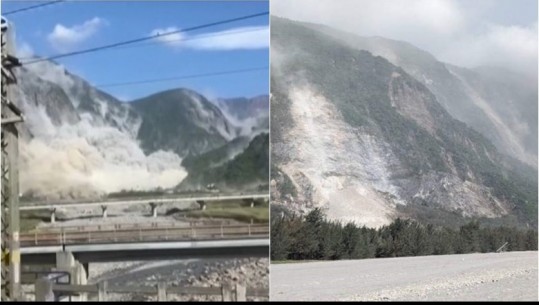 VIDEO/ Tërmeti 7.4 ballë në Tajvan, shikoni rrëshqitjet e dheut në male