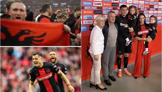 'Urime djali im', e ëma uron Granit Xhakën për titullin kampion në Bundesligë! S'mungon flamuri kuqezi (VIDEO)