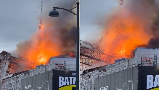 Zjarri përfshin bursën e Kopenhagenit, shikoni videon 