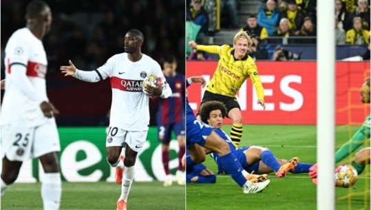 GOLAT/ Befasi në Champions League, Dortmund - PSG në gjysmëfinale! Francezët përmbysën 1-4 Barcelonën, gjermanët 4-2 Atl. Madridin