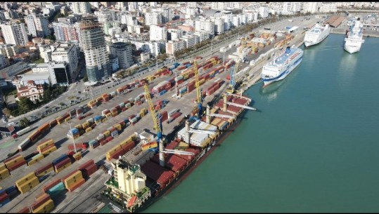 Portet mbajnë peshën më të madhe të transportit të mallrave në vend, e sidomos Porti i Durrësit