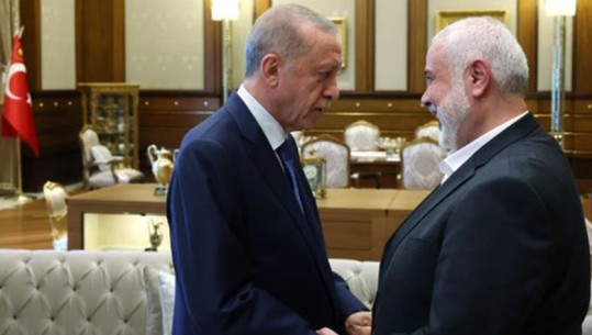 Erdogan priti në Turqi liderin e Hamasit, ministri i Jashtëm i Izraelit: Turp
