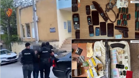 Shpërndanin kanabis nëpër zona të ndryshme të Sarandës, 2 të arrestuar! Iu gjenden edhe armë e tritol në banesa