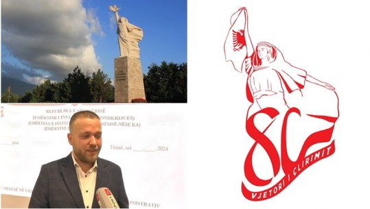 Përzgjidhet logoja e 80-vjetorit të Çlirimit të Atdheut me imazhin e memorialit të “Nëna Shqipëri”, Ardit Bido: Do jetë në të gjitha shkresat zyrtare për këtë vit