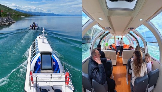 VIDEOLAJM/ ‘Drini’ dhe ‘Buna’, turistët shijojnë ‘magjinë’ e liqenit të Shkodrës me dy varkat turistike