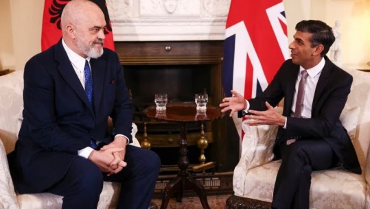 Kryeministri i Anglisë, Rishi Sunak telefonon Edi Ramën për forcimin e bashkëpunimit mes dy vendeve