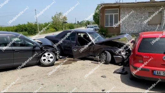 Korçë/ Tre mjete përfshihen në një aksident në fshatin Kamenicë