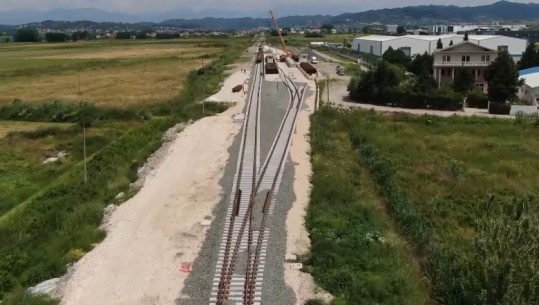 Hekurudha Tiranë-Durrës, përfundojnë 70% e punimeve