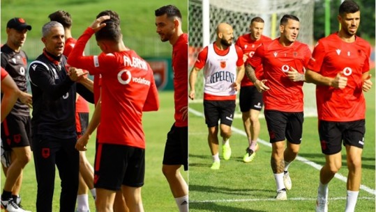 Kombëtarja zhvillon stërvitjen e parë për në Euro 2024, Sylvinho afron sulmuesin e Skënderbeut