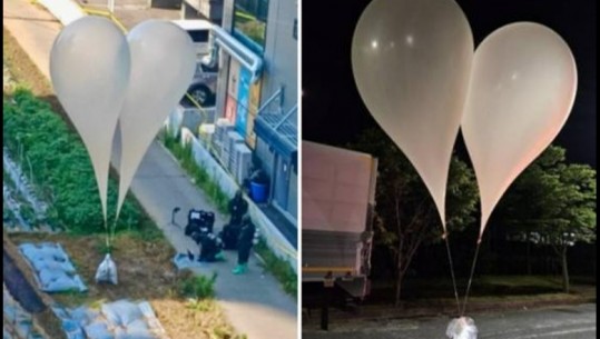Koreja e Veriut lëshon qindra balona të mbushura me mbeturina dhe fekale drejt jugut 