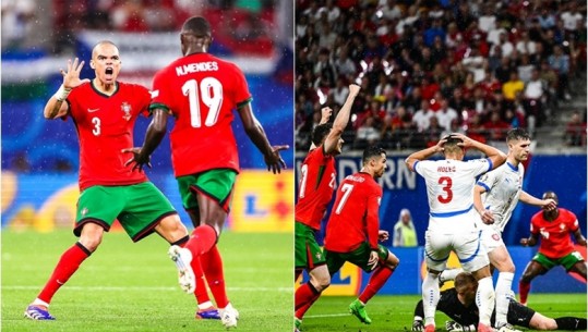 Euro 2024/ Portugalia përmbys 2-1 Çekinë në limite, Ronaldo dhe Pepe vendosin rekorde