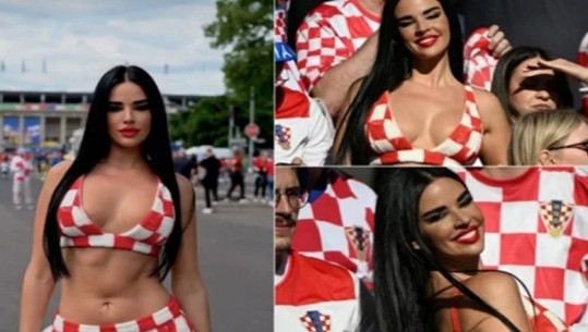 FOTOT/ Shqiptari 'ngacmon' tifozen më 'hot' në botë, çfarë s'u pa dje gjatë ndeshjes Kroaci-Shqipëri