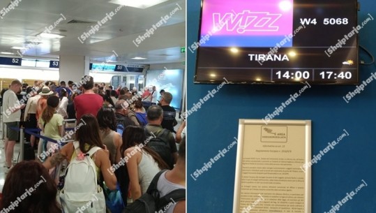 WizzAir vijon me skandalin, anulon 2 fluturime, shtyn 8 të tjera! Pasagjeri denoncon në Shqiptarja.com: Prej drekës në aeroportin e Napolit