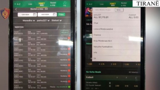 Tiranë/ Iu gjetën në telefona faqe për baste online, 3 persona në pranga 