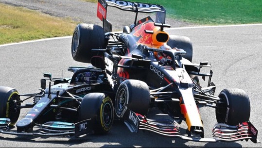 VIDEO/ Përplasja e frikshme në Formula 1, si Hamilton nxori jashtë loje Verstappenin! Sa rivalitet mes dyshes