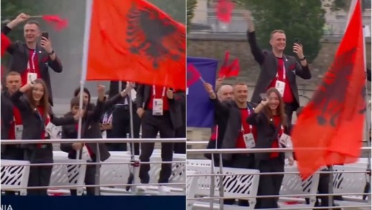 VIDEO/ Fillojnë Lojërat Olimpike, shikoni parakalimin e ekipit të Shqipërisë në Paris