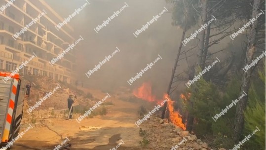 Zjarri tek Rana e Hedhun/ Kaos me pushuesit që largohen të alarmuar, flakët përparojnë drejt hoteleve! Policia urdhëron evakuim të plotë
