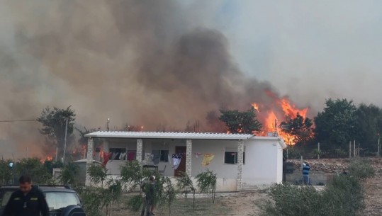 Zjarri në fshatin Luzat në Tepelenë, shpëtohet një shtëpi nga flakët, ministri Vëngu: Kemi kërkuar bashkëpunimin e banorëve të zonës