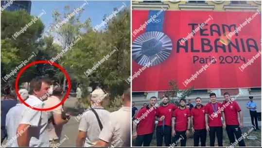 Protesta te bashkia, militantët e Berishë me në krye Sali Lushën përzënë fituesit e medaljeve Olimpike në Paris (VIDEO)