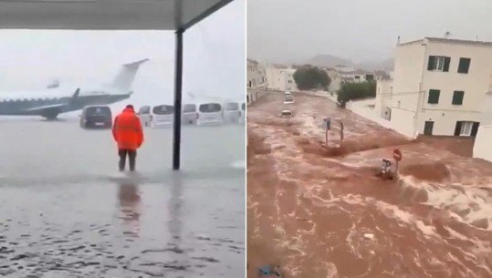 Pamje dramatike/ Stuhitë e shiut përmbytin ishujt Majorca në Spanjë, evakuohen banorët (VIDEO)