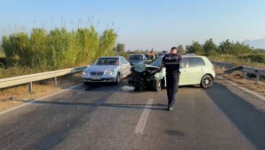 Aksident në aksin Lezhë-Shkodër, mjeti përplaset me barrierat metalike! Shoferi në spital