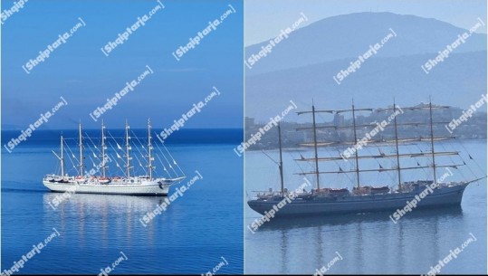 FOTO-LAJM/ 'Golden Horizon', anija më e madhe me vela në botë viziton Sarandën