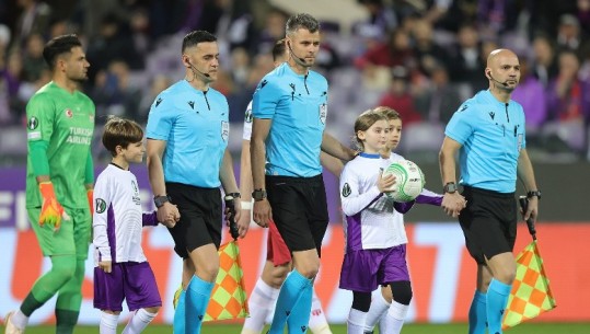 Vendim historik nga UEFA/ Gjashtë arbitra shqiptarë vendosin drejtësi së bashku në ndeshjen e Conference League