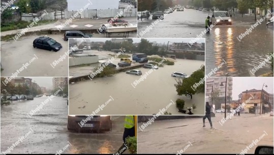 Moti i keq/ Vlora nën ujë! Përmbyten lagjet, qendra historike e spitali, dëme në biznese e banesa! Kryetari i bashkisë: Evakuuam mbi 30 familje! Situata ishte alarmante! Ushtria në ndihmë 