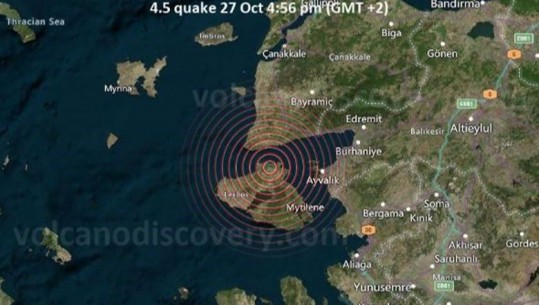Tërmeti shkund Greqinë, epiqendra afër Mitilinit dhe Lesbos! Ja sa ishte forca dhe të dhënat e para nga terreni