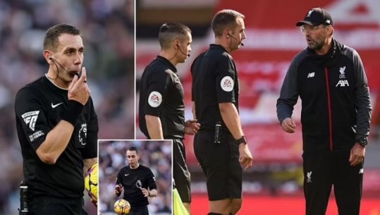 Ofendoi Liverpoolin dhe Jurgen Klopp, pezullohet arbitri i Premier League