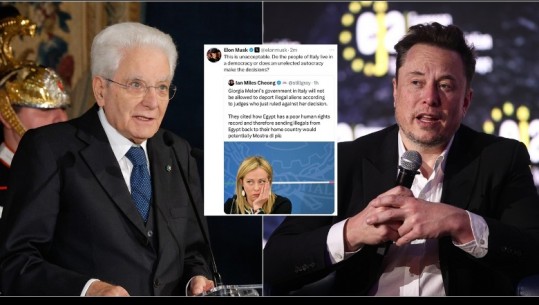 Emigrantët/ Matarella i kundërpërgjigjet Musk: Italia di të kujdeset për veten! S'na duhen recetat e tua! Meloni e mbështet! Replikon miliaderi: A ka demokraci tek ju?