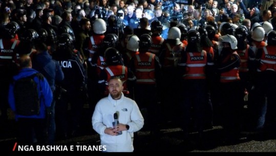 Protesta e PD/ Militantët mblidhen para Bashkisë së Tiranës, forca të shumta policie rrethojnë zonën