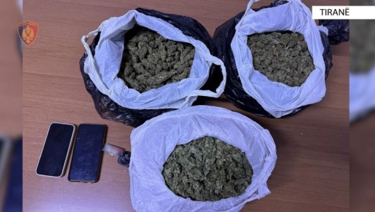 Tiranë/ Operacion i Antidrogës, bien në pranga 2 persona! Sekuestrohen 3 kg lëndë narkotike